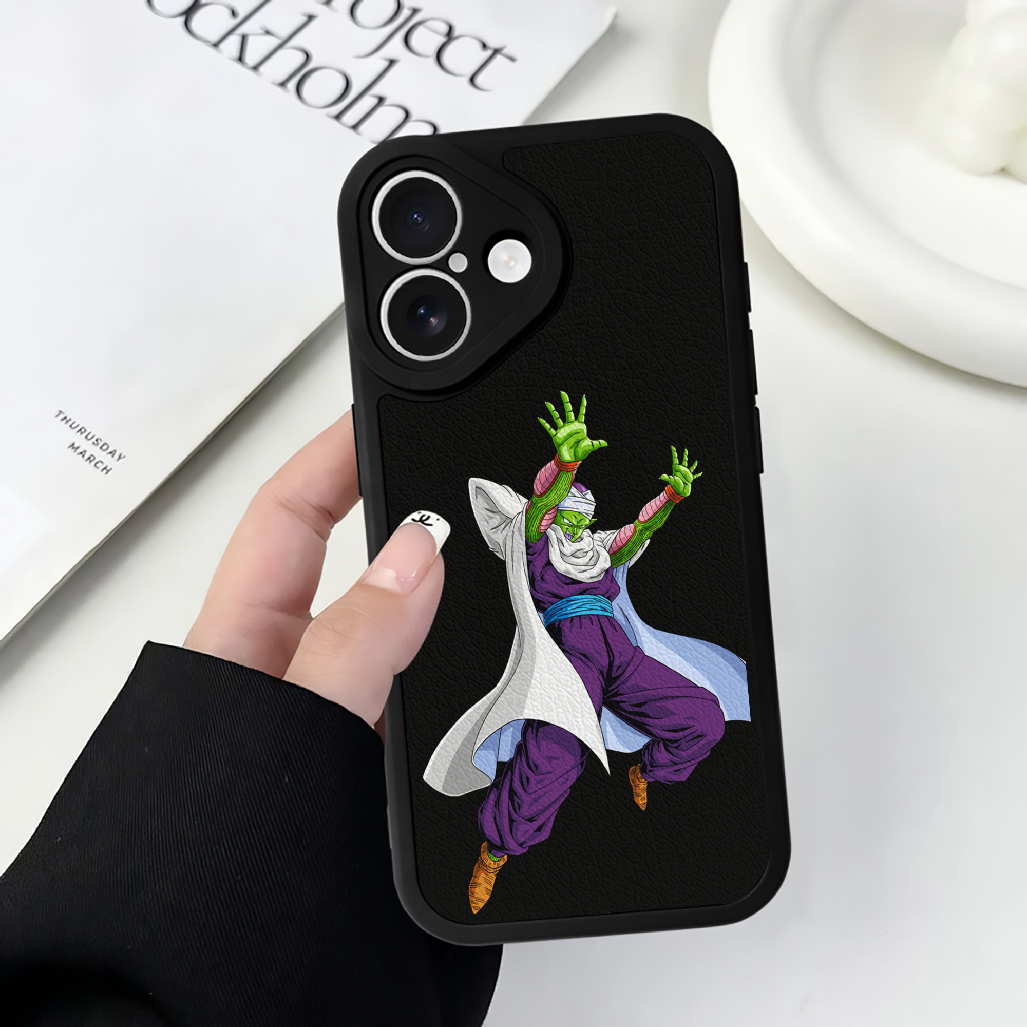 （画像用） ドラゴンボール ピッコロ DRAGON BALL Piccolo 【iPhone 16シリーズ対応】シリコンスマホケース（レザー調） 材質：シリコン